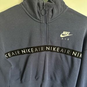 Nike blue half zip small sweatshirt